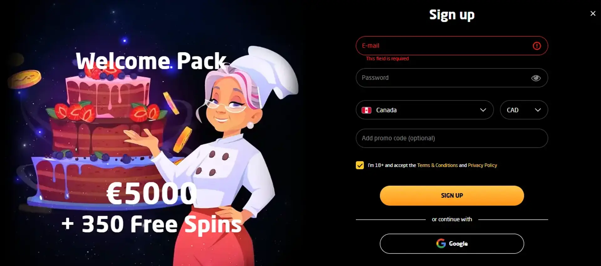 Staycasino screenshot: Mobile account menu